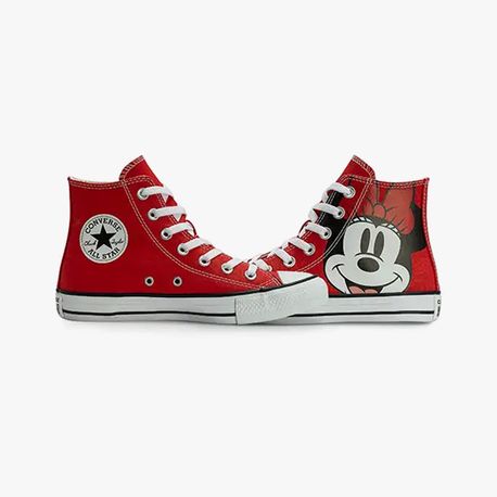 TENIS CHUCK TAYLOR ALL STAR BOTA MINNIE CT3125 CT3125 0001-VERMELHO/PRETO/BRANCO 36