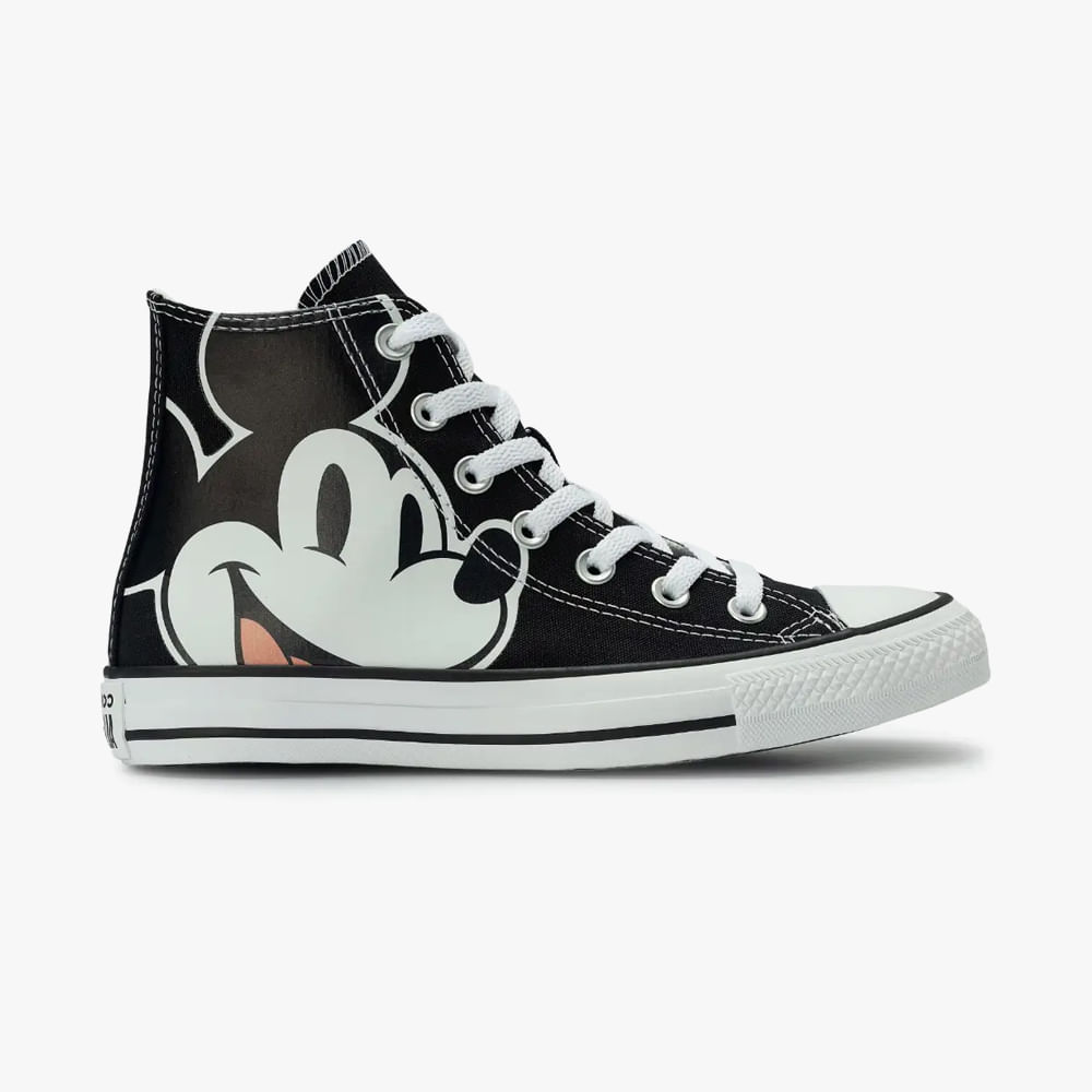 TENIS CHUCK TAYLOR ALL STAR BOTA MICKEY CT3126 CT3126 0001-PRETO/BRANCO/BRANCO 36