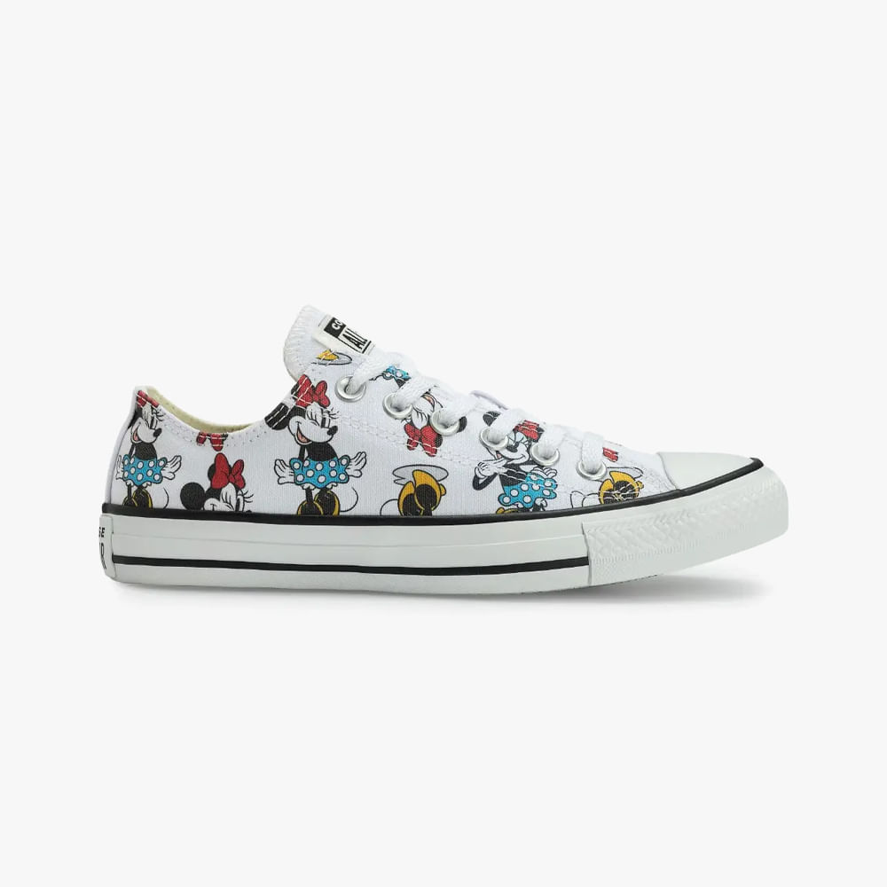 TENIS CHUCK TAYLOR ALL STAR MINNIE CT3127 CT3127 0001-BRANCO/VERMELHO/BRANCO 36