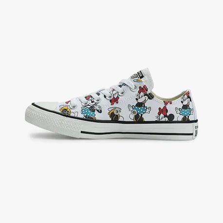 TENIS CHUCK TAYLOR ALL STAR MINNIE CT3127 CT3127 0001-BRANCO/VERMELHO/BRANCO 36