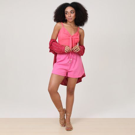 TOP CROPPED AMARRACAO FR E COSTAS 2023878b PINK M