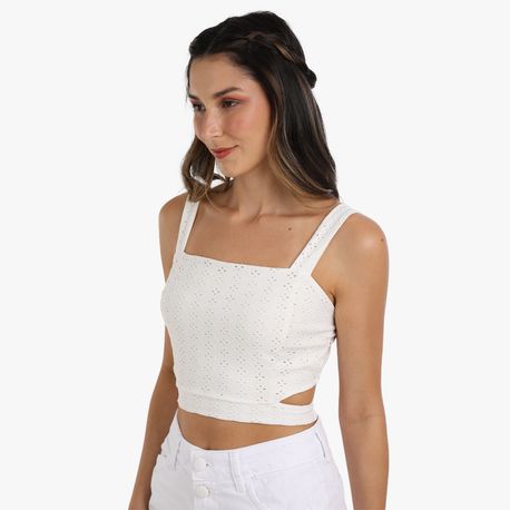 TOP CROPPED  LAISE JOVEM 0106174 BRANCO GG
