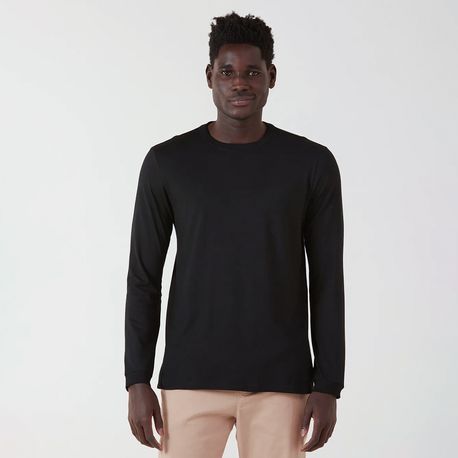 CAMISETA ML REGULAR 1000006658 PRETO M