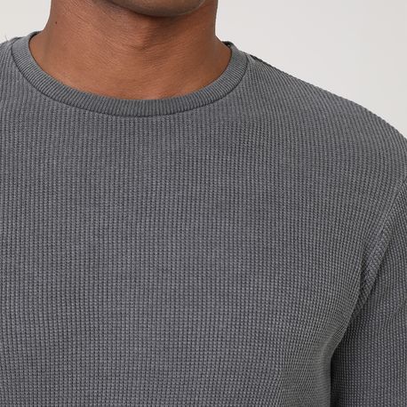 CAMISETA ML WASHED WAFFLE DG10190015/0001 PRETO P