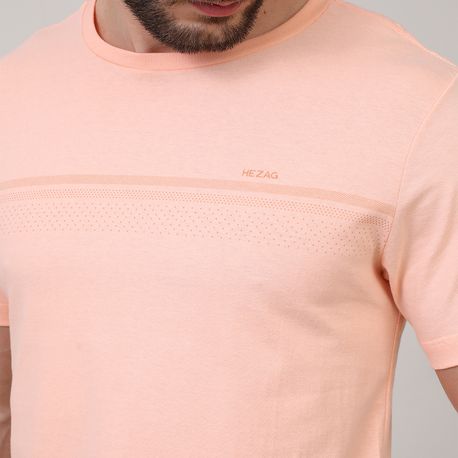 CAMISETA MEIA MALHA C/ ESTAMPA NO PEITO 91834 SALMAO P