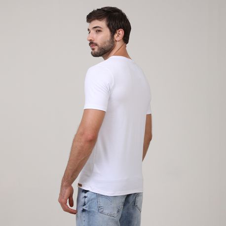 CAMISETA C/ ESTAMPA LIMITS D00262 BRANCO P