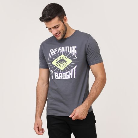 CAMISETA "THE FUTURE IS BRIGHT" 35910 GRAFITE P