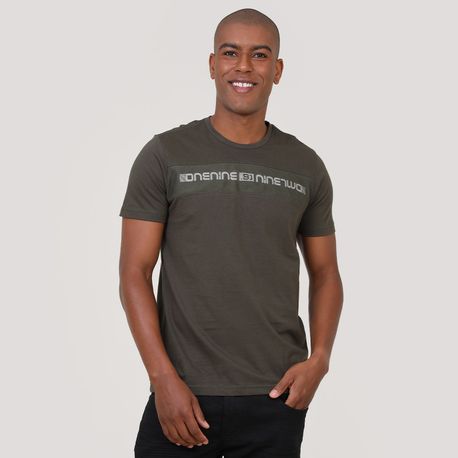 CAMISETA ESCRITA COM TELINHA BGM321654 MILITAR M