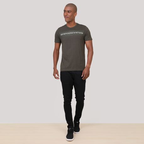 CAMISETA ESCRITA COM TELINHA BGM321654 MILITAR M