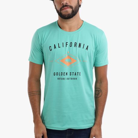 CAMISETA "CALIFORNIA - GOLDEN STATE" DG-23244 VERDE P