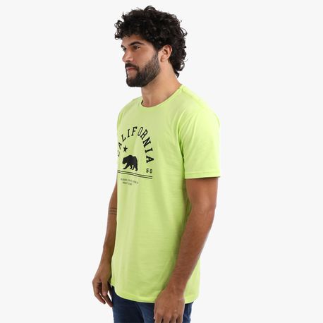 CAMISETA "CALIFORNIA" C/ URSO DG-23247 VERDE LIMA G