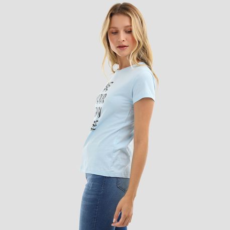 T SHIRT MUSE GLITTER 9084 AZUL M