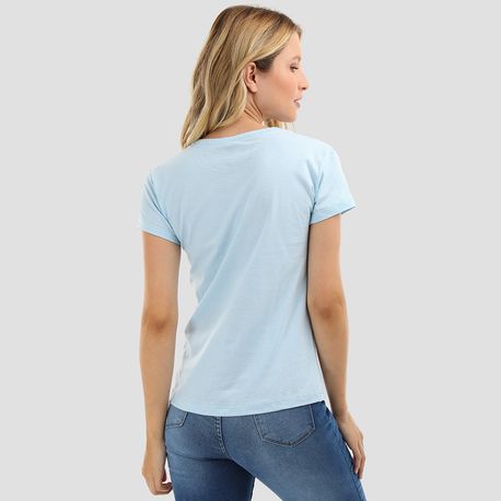 T SHIRT MUSE GLITTER 9084 AZUL M