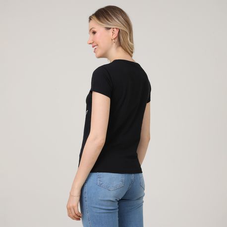T SHIRT GATO LUA 21983 PRETO M