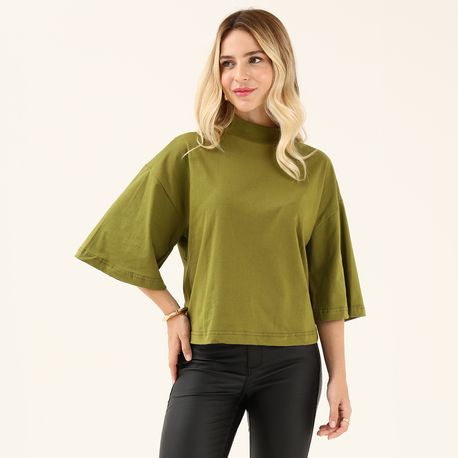 T SHIRT ALTERNECK MC OVER 703230 VERDE P