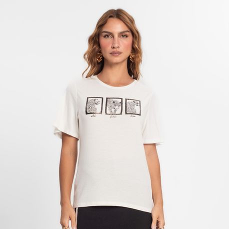 T SHIRT TIGRE E15102 OFF WHITE P