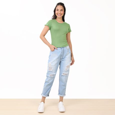 CALCA CLARA RASGOS COS ELAST 5327B JEANS 44