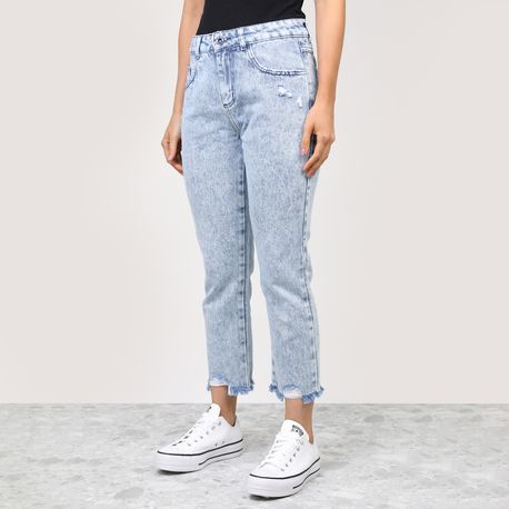 CALCA RETA JEANS LAV PEDRA CROP 272629 JEANS 42