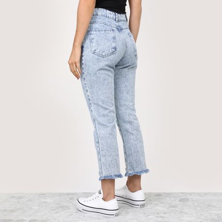 CALCA RETA JEANS LAV PEDRA CROP 272629 JEANS 42
