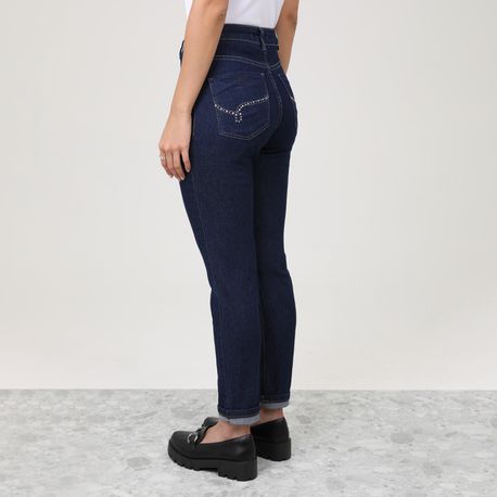 CALCA JEANS C/ BRILHOS NOS BOLSOS 28863 JEANS 36