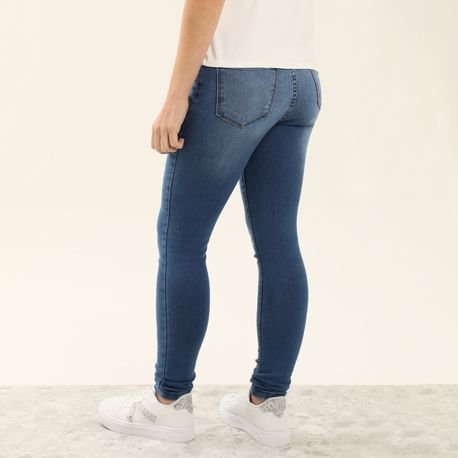 CALCA JEANS SKINNY LAVAGEM MEDIA V18-2101B JEANS 38