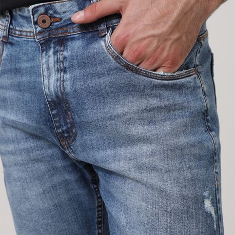 CALCA JEANS SKINNY C/ RASGO 502597 JEANS 38