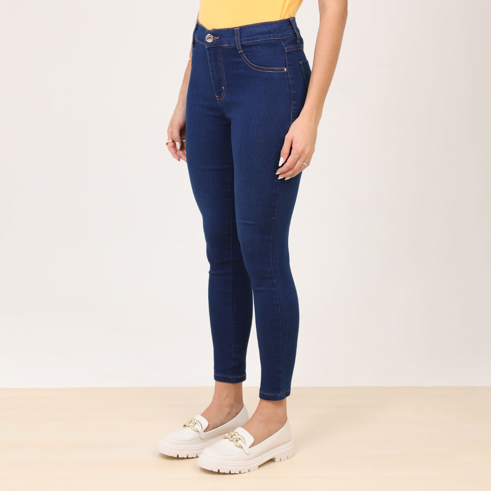 CALCA SKINNY LAV ESCURA 275203 JEANS ESCURO 38