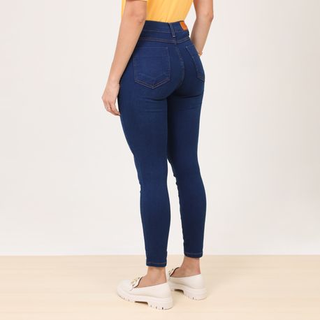 CALCA SKINNY LAV ESCURA 275203 JEANS ESCURO 38