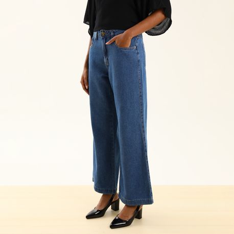 CALCA JEANS WIDE LEG PETIT LAV MEDIA 23792 JEANS 36