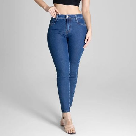 CALCA SKINNY JEANS MED CT  ALTA 275197 JEANS MEDIO 36