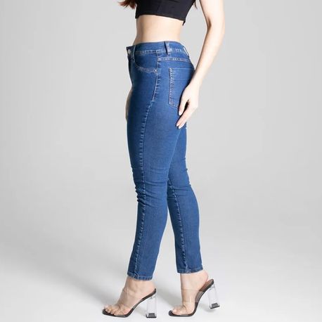 CALCA SKINNY JEANS MED CT  ALTA 275197 JEANS MEDIO 36