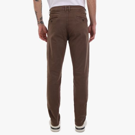CALCA SARJA BOLSO FACA DG18612 MARROM 42