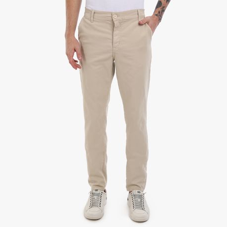 CALCA SARJA BOLSO FACA DG18612 BEGE 38