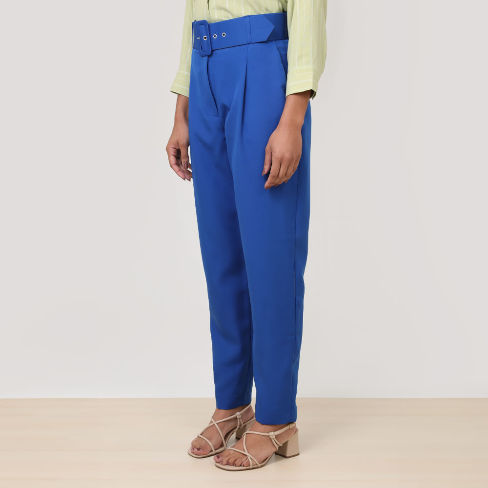 CALCA ALFAIATARIA CINTO 410432 AZUL P