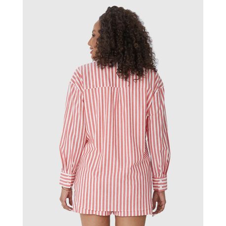 CAMISA ALFAIATARIA LISTRA 1272 VERMELHO P