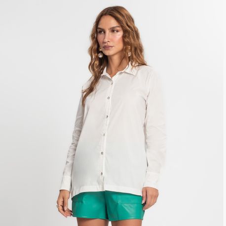 CAMISA AMPLA ML E15252 OFF WHITE P