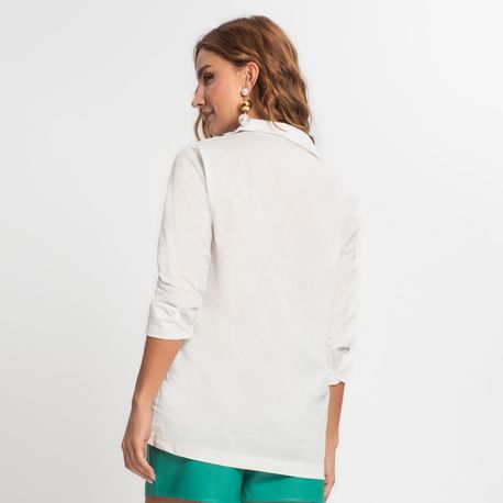 CAMISA AMPLA ML E15252 OFF WHITE P