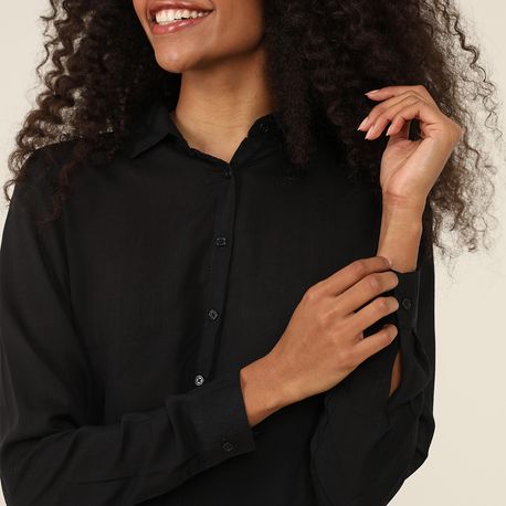 CAMISA VISCOSE BASICA 410775 PRETO M