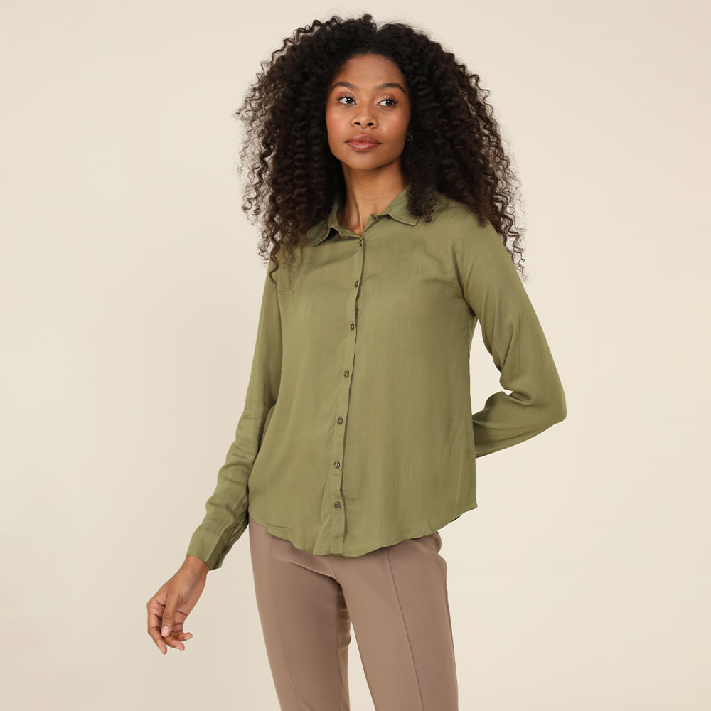 CAMISA VISCOSE BASICA 410775 VERDE P