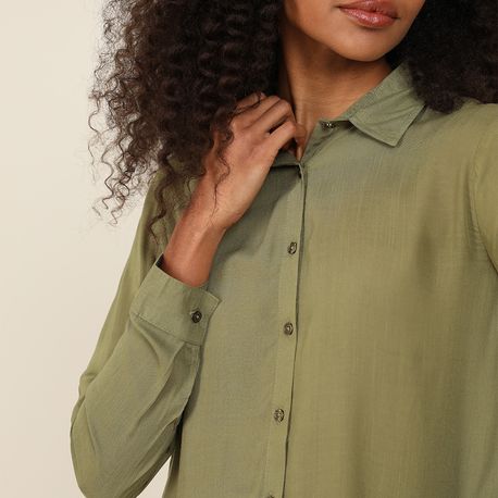 CAMISA VISCOSE BASICA 410775 VERDE P
