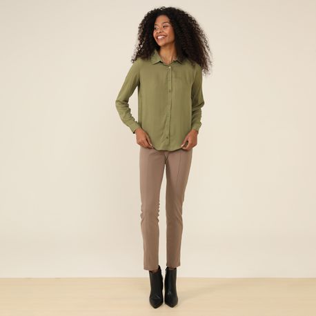 CAMISA VISCOSE BASICA 410775 VERDE P