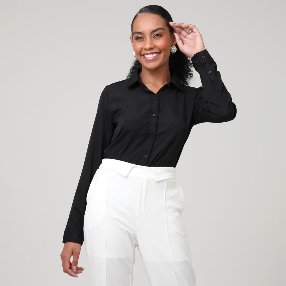 CAMISA BASICA TP 210675 PRETO G