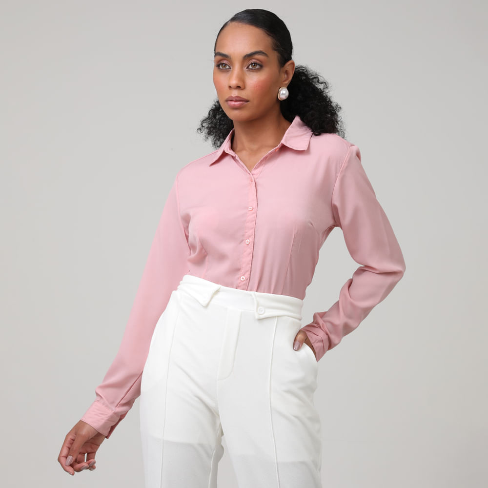 CAMISA BASICA TP 210675 ROSE P