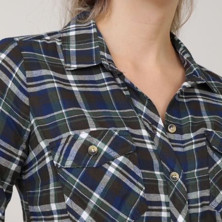 CAMISA XADREZ 410277 AZUL P