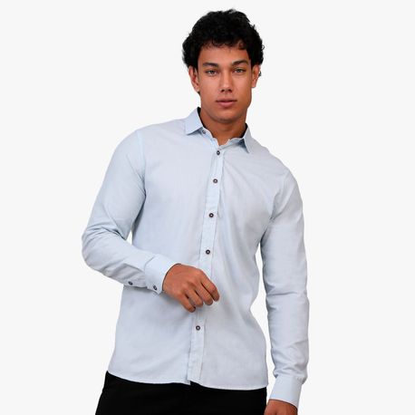 CAMISA LINHO MANGA LONGA 1300 AZUL M
