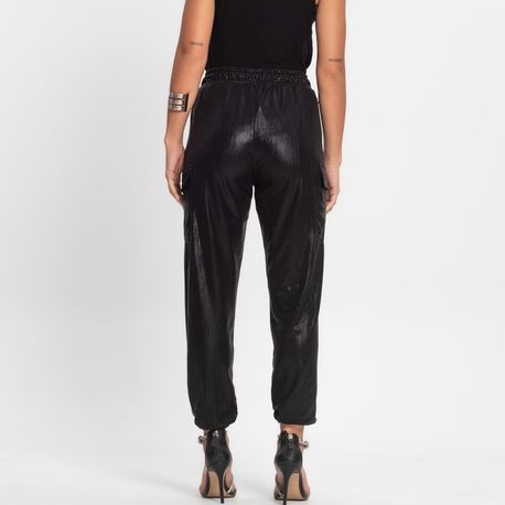 JOGGER CARGO SHINE E15040 PRETO P