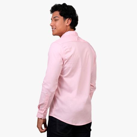 CAMISA BASICA COM ELASTANO S/ BORDADO ML 1432 ROSA BEBE G