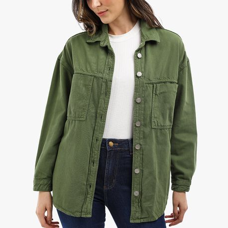 MAX CAMISA DE SARJA COM BOLSOS 22301 VERDE M