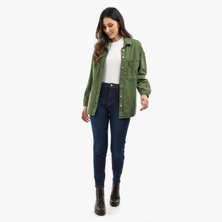 MAX CAMISA DE SARJA COM BOLSOS 22301 VERDE M