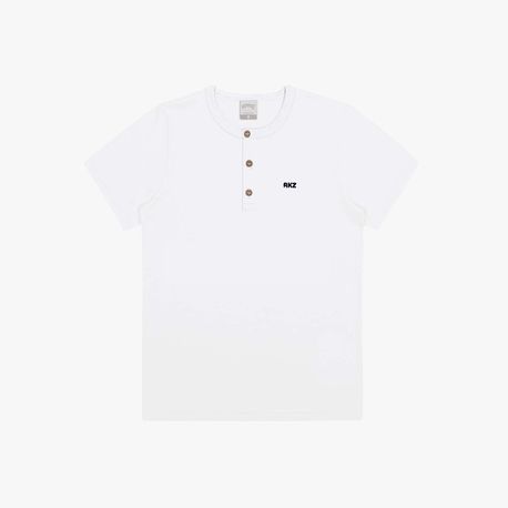 CAMISETA MC MALHA PENTEADA E BOTOES 268 BRANCO 14